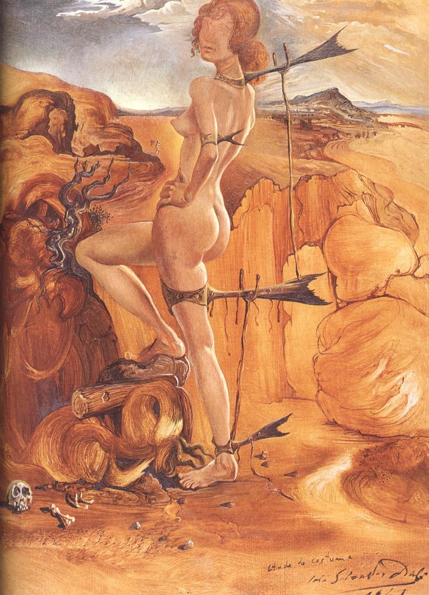 Костюм обнаженной с рыбьим хвостом, 1941