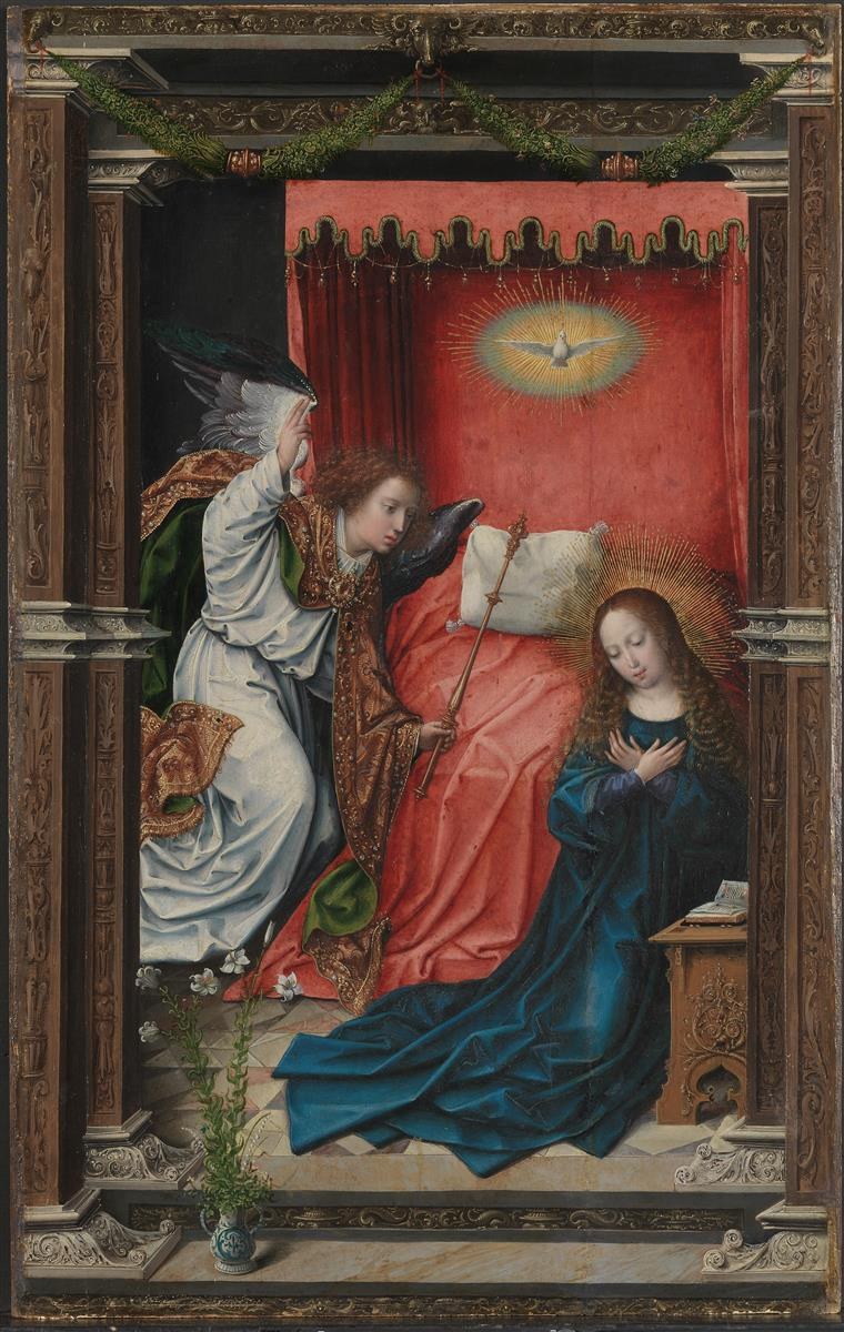 Благовещение, c.1518 - Бернар Ван Орлей