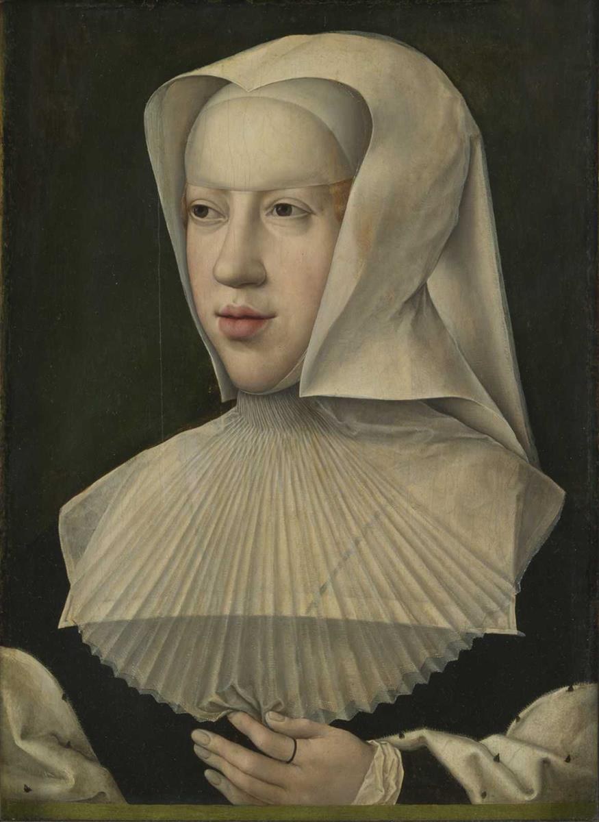 Портрет Маргариты Австрийской, герцогини Савойской, c.1520 - Бернар Ван Орлей