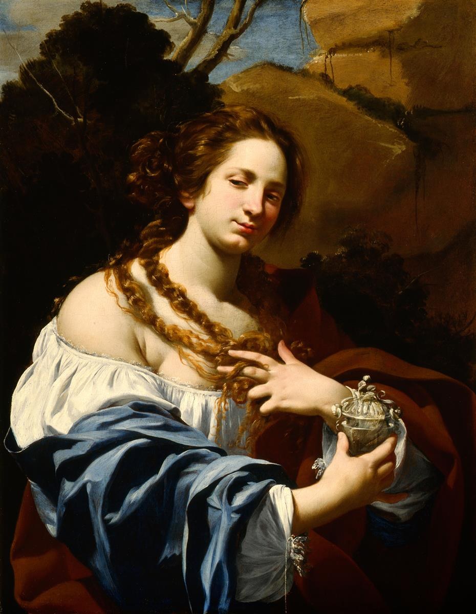 Вирджиния да Веццо, жена художника, в роли Магдалины, 1627