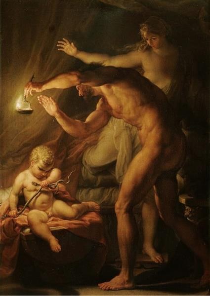 Младенец Геракл, душащий змей в колыбели, 1743 - Помпео Батони