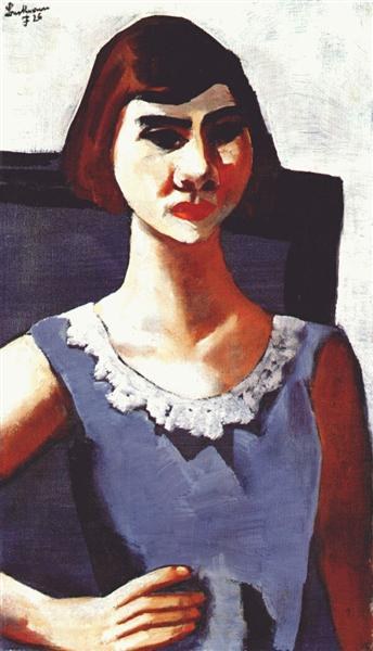 Портрет куаппи в синем, 1926 - Макс Бекманн