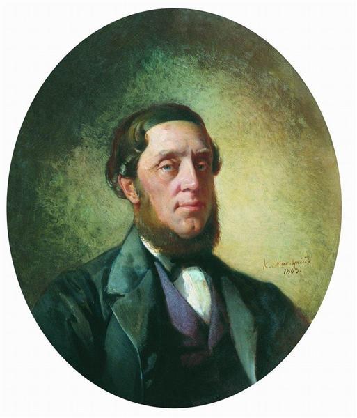 Мужской портрет, 1863 - Константин Маковский
