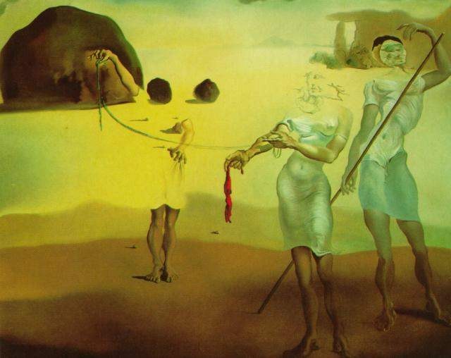 Зачарованный пляж с тремя струящимися грациями, 1938