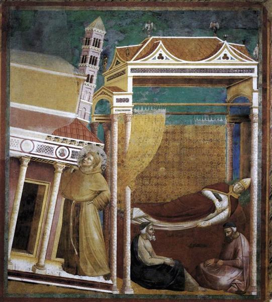 Сон Иннокентия III, 1297 - 1299 - Джотто