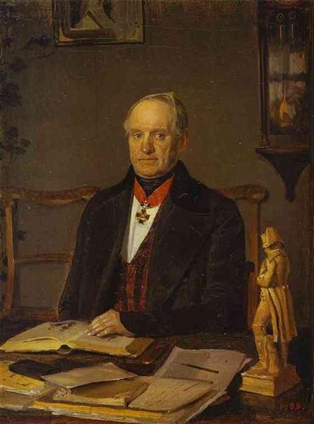 Портрет П. В. Ждановича, 1846 - 1847 - Павел Федотов