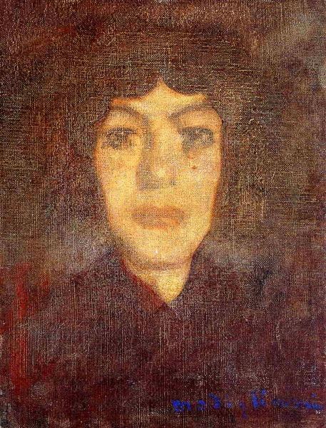 Женская голова с красивым пятном, c.1906