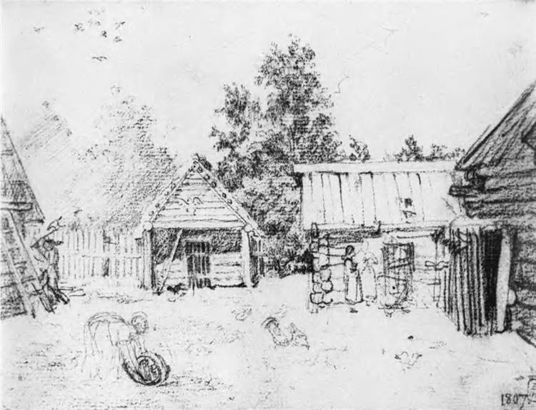 Вид из окна, 1807 - Орест Кипренский