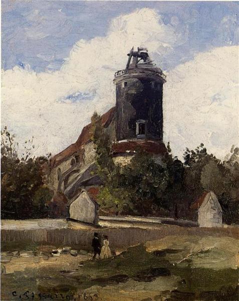 Телеграфная башня на Монмартре, 1863 - Камиль Писсарро