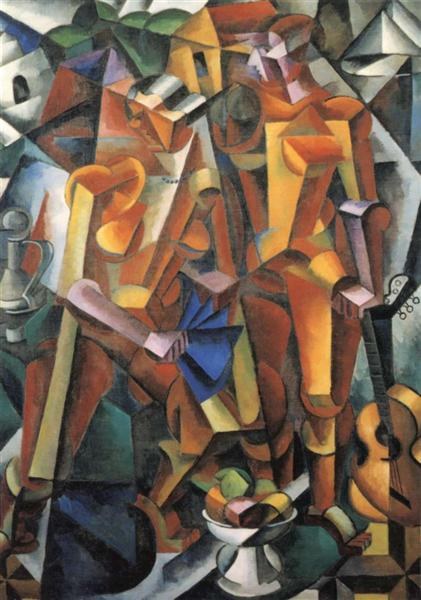 Композиция с фигурами, 1914 - 1915 - Любовь Попова