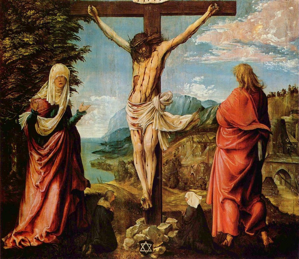 Сцена распятия, «Христос на кресте с Марией и Иоанном», 1515 - 1516