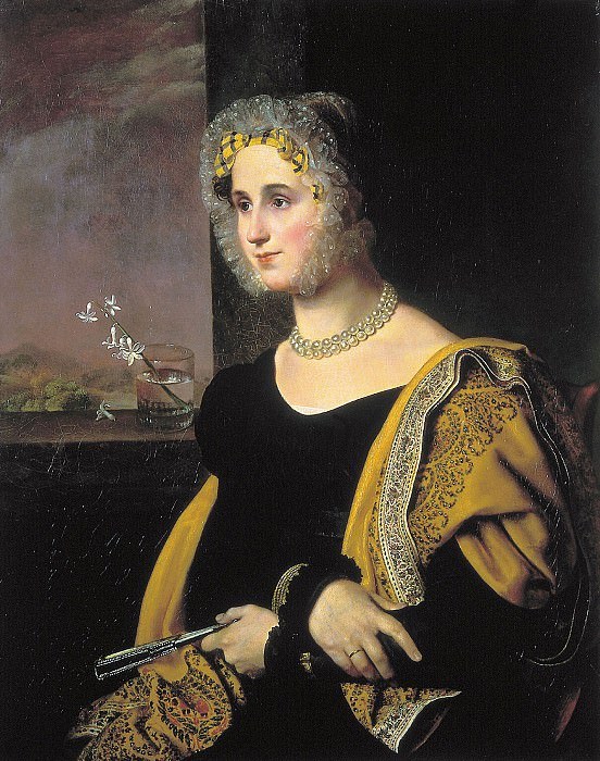Портрет Екатерины Сергеевны Авдулиной. 1822 Х.