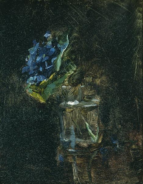 Букет фиалок в вазе, 1882
