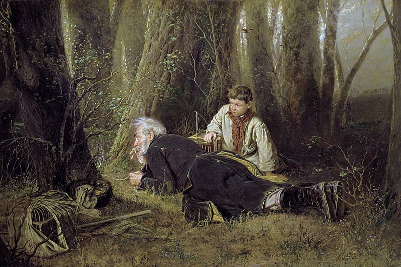 Птицелов. 1870. Холст