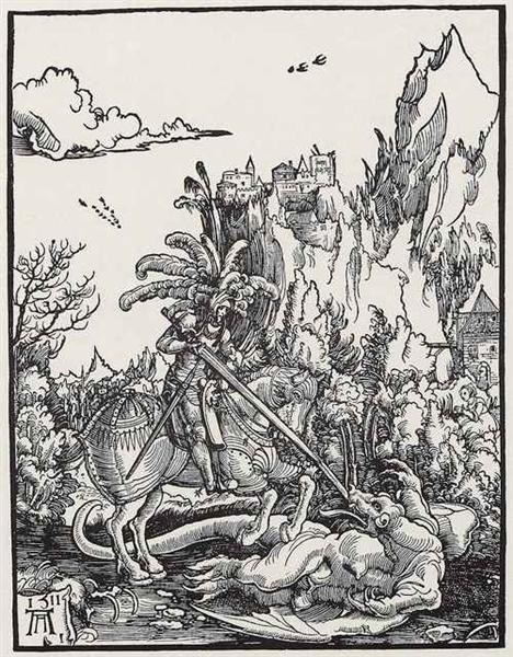 Картина «Святой Георгий, убивающий «дракона», 1511