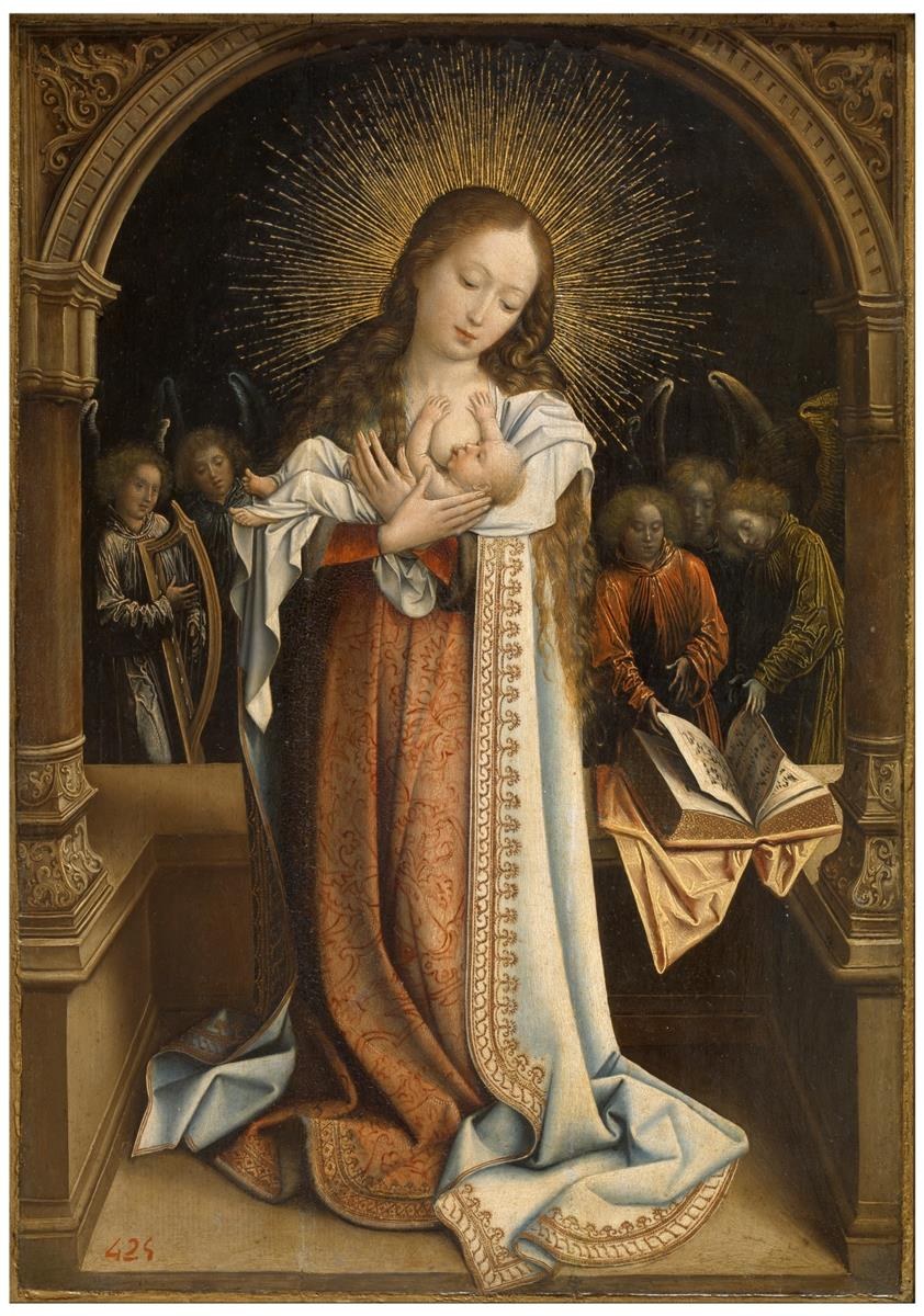 Богоматерь Молочная, c.1520 - Бернар Ван Орлей