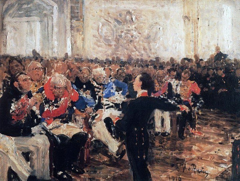 А. С. Пушкин на акте в Лицее 8 января 1815 года