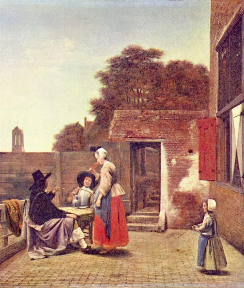 Голландский дворик, c.1658