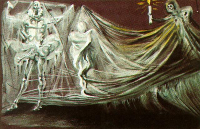 Эскиз сцены смерти в «Дон Жуане Тенорио», 1950