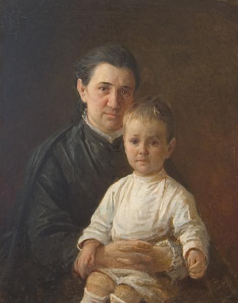 Портрет Евдокии Николаевны Костычевой, 1845 - Николай Ге