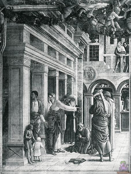 Святой Иаков крестит Гермогена (Сцены из жизни святого Иакова), 1448 - 1457