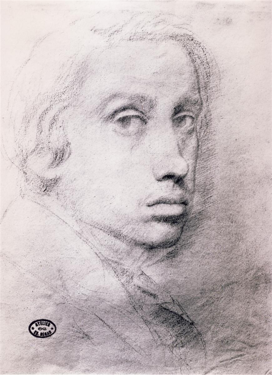 Этюд к автопортрету, 1855
