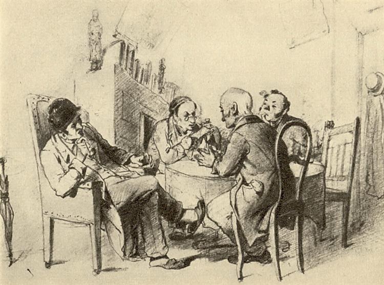 Политика, 1863 - Василий Перов