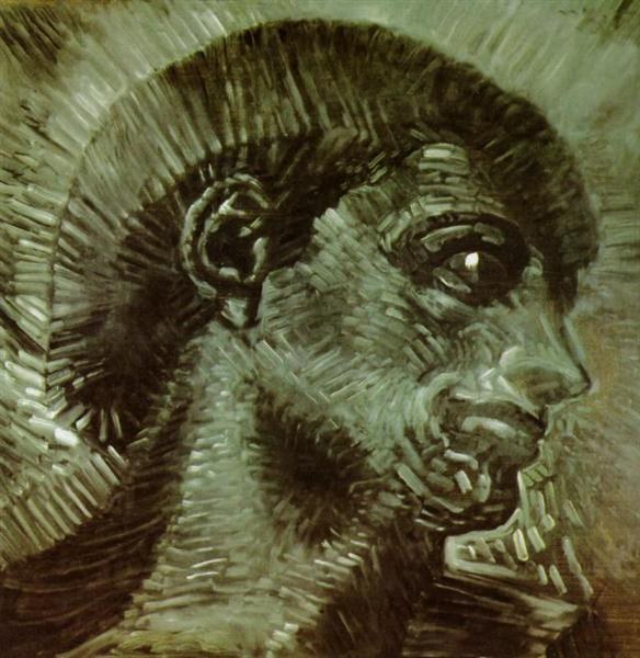 Голова, вдохновленная Микеланджело, 1983