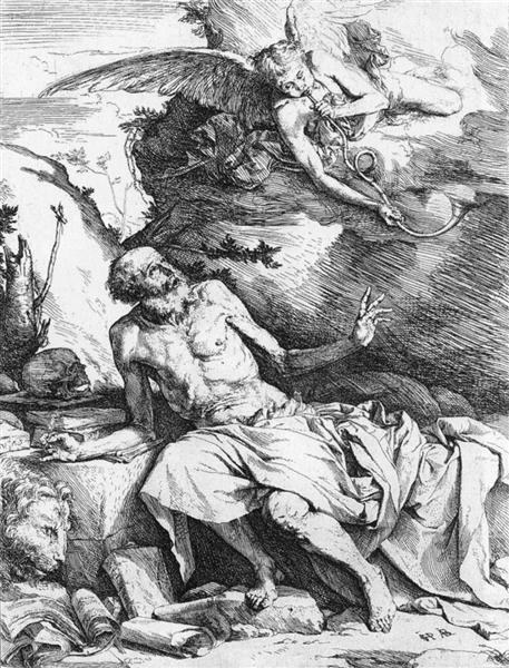 Святой Иероним и ангел, 1621 - Хусепе де Рибера