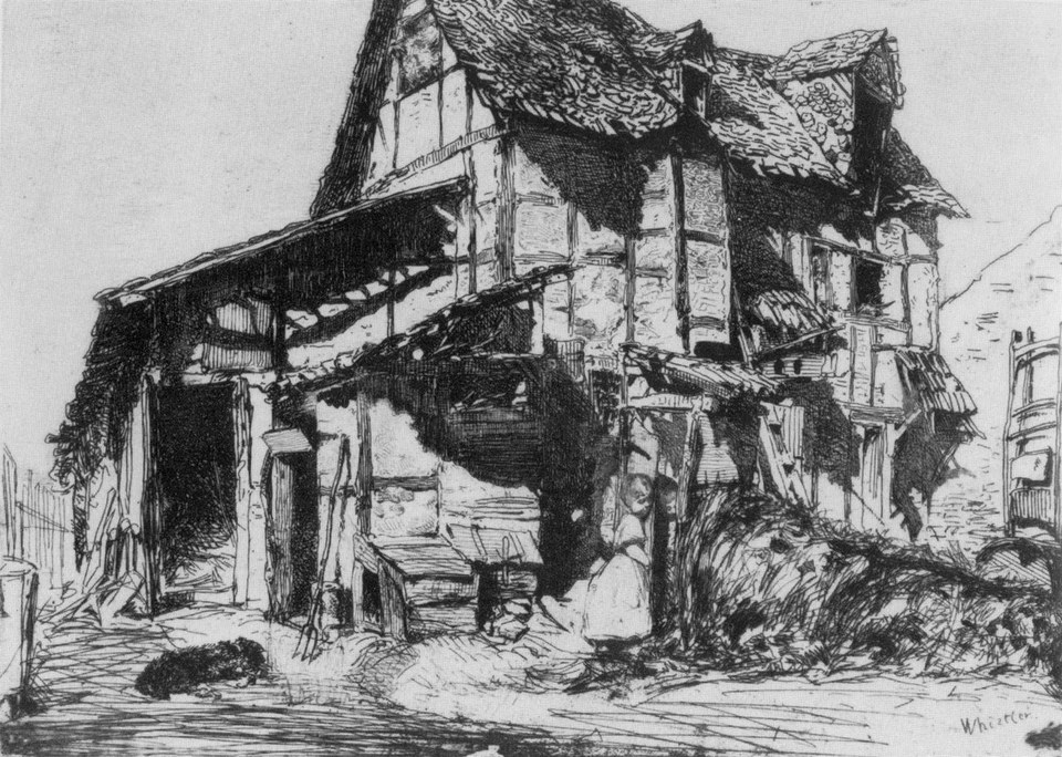 Небезопасный многоквартирный дом, 1858 - Джеймс Макнил Уистлер