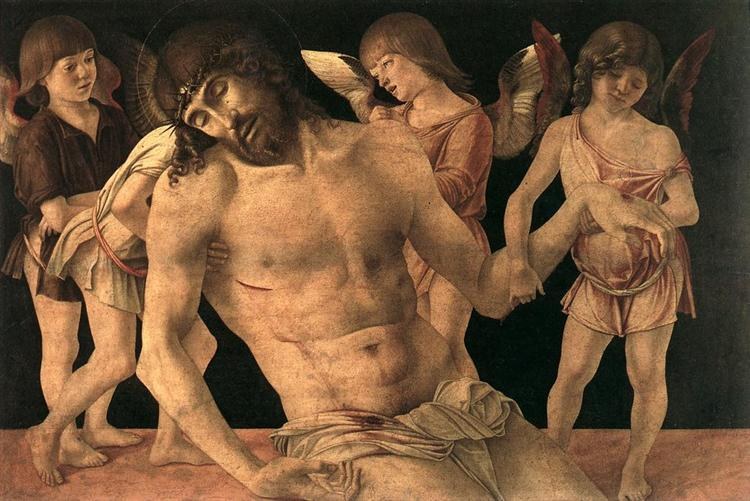 Мертвый Христос, поддерживаемый ангелами, c.1474