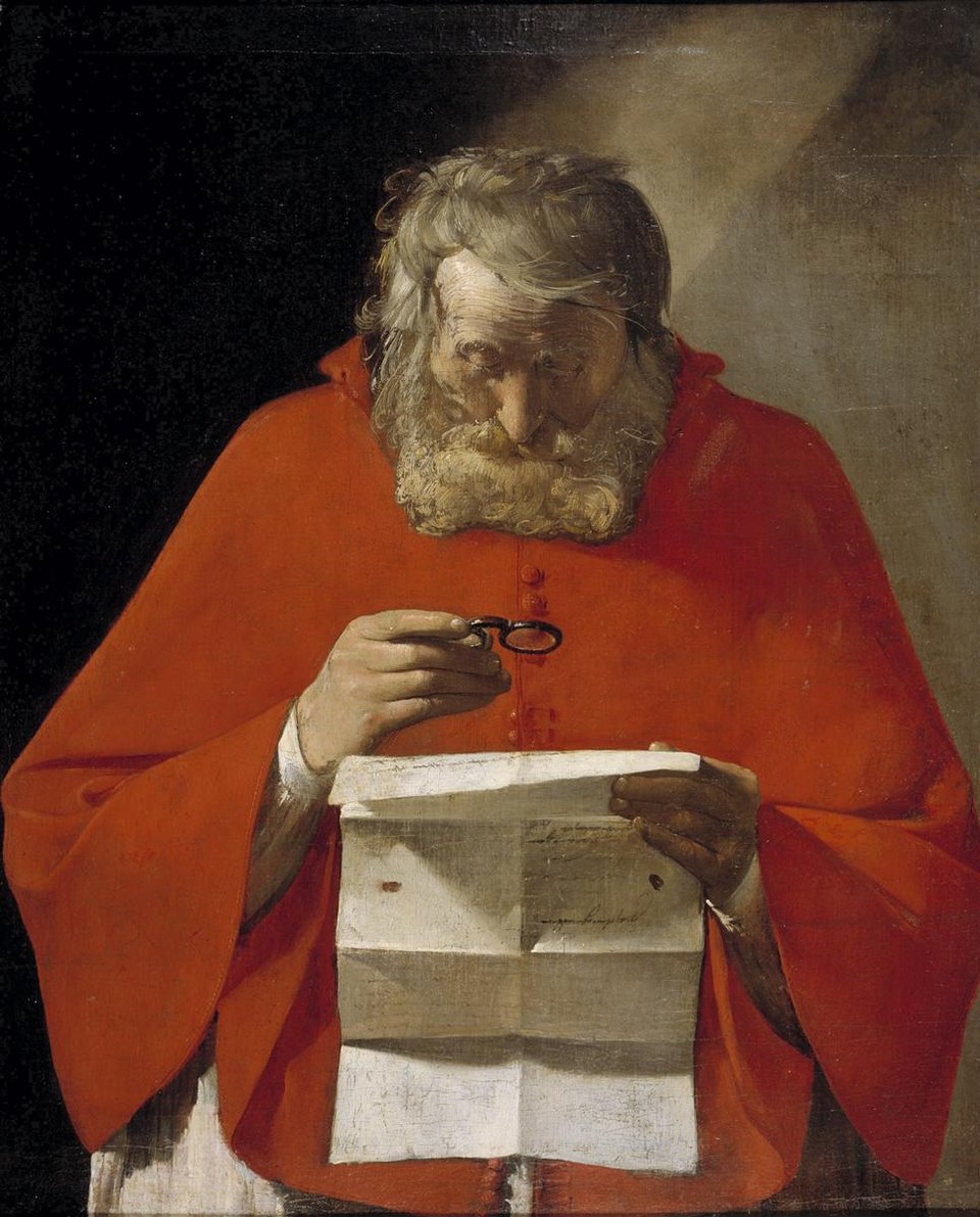 Святой Иероним читает письмо, 1627 - 1629 - Жорж де ла Тур