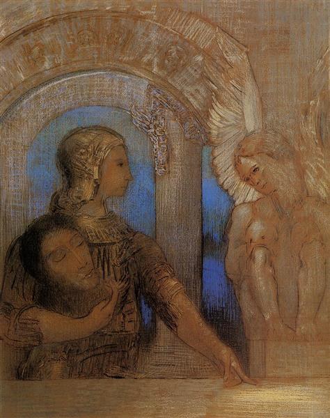 Мистический рыцарь (Эдип и Сфинкс), 1869