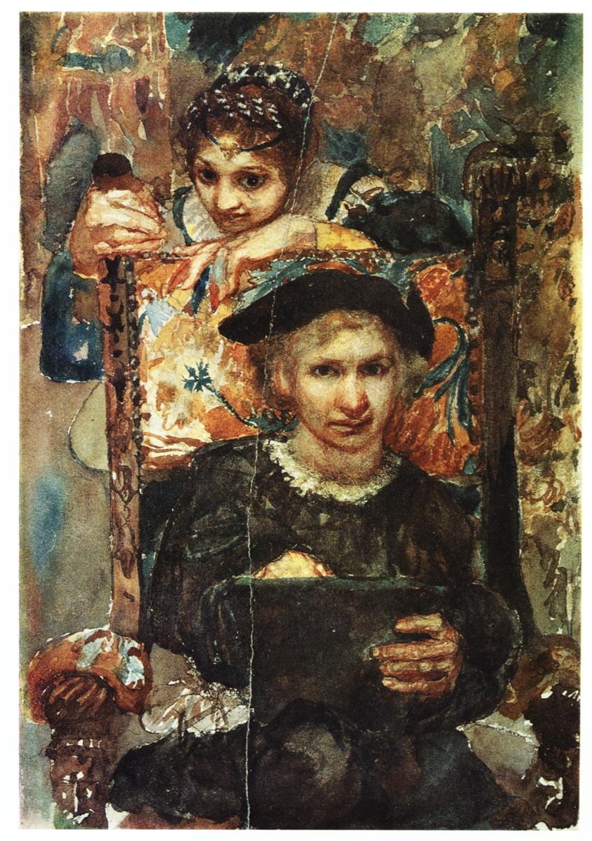 Гамлет и Офелия, 1883 - Михаил Врубель