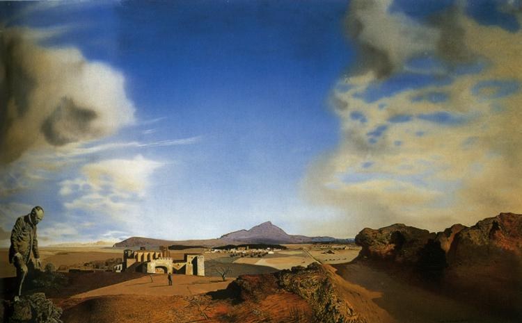 Ампурденский химик в поисках абсолютно ничего, 1936 (панель, масло), 1936