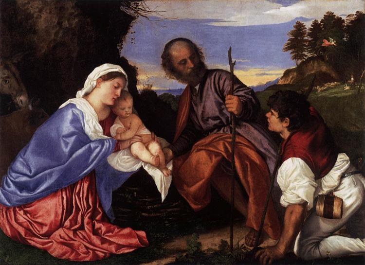 Святое семейство с пастырем, c.1510