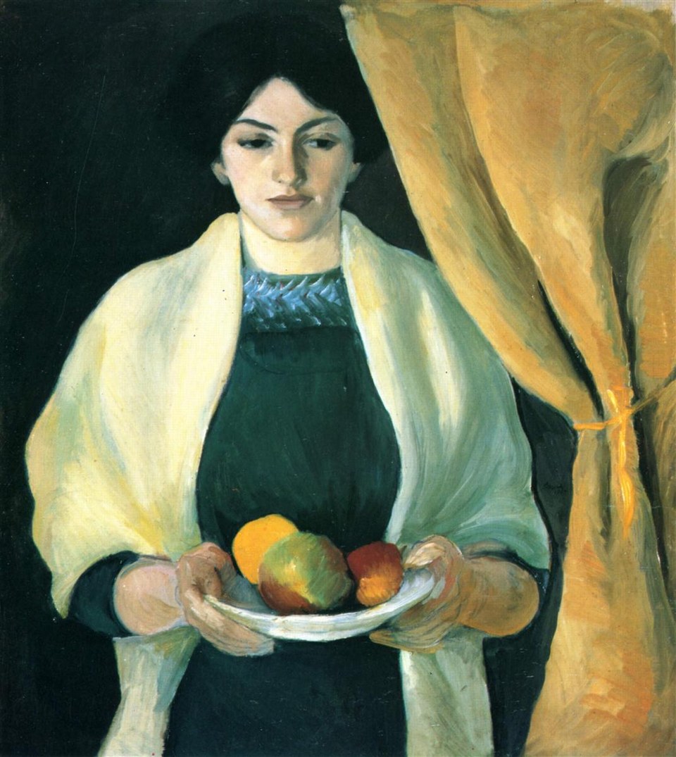 Портрет с яблоками (Портрет жены художника), 1909