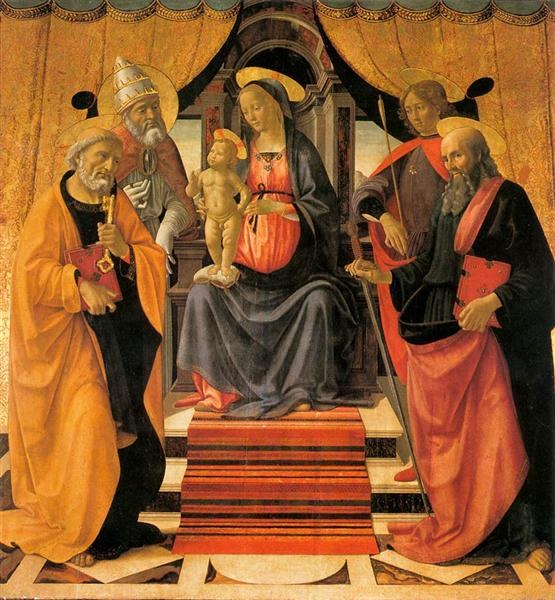Мадонна с Младенцем на троне со святыми, 1479