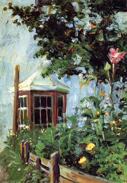 Дом с эркером в саду, 1907