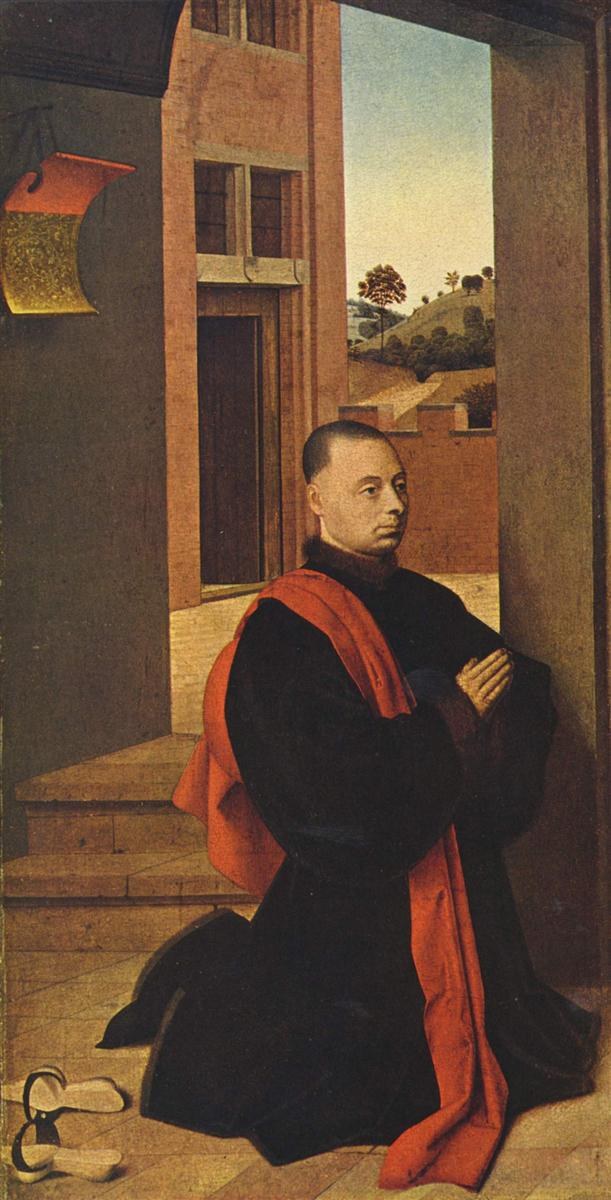 Коленопреклоненный мужчина-донор, c.1455