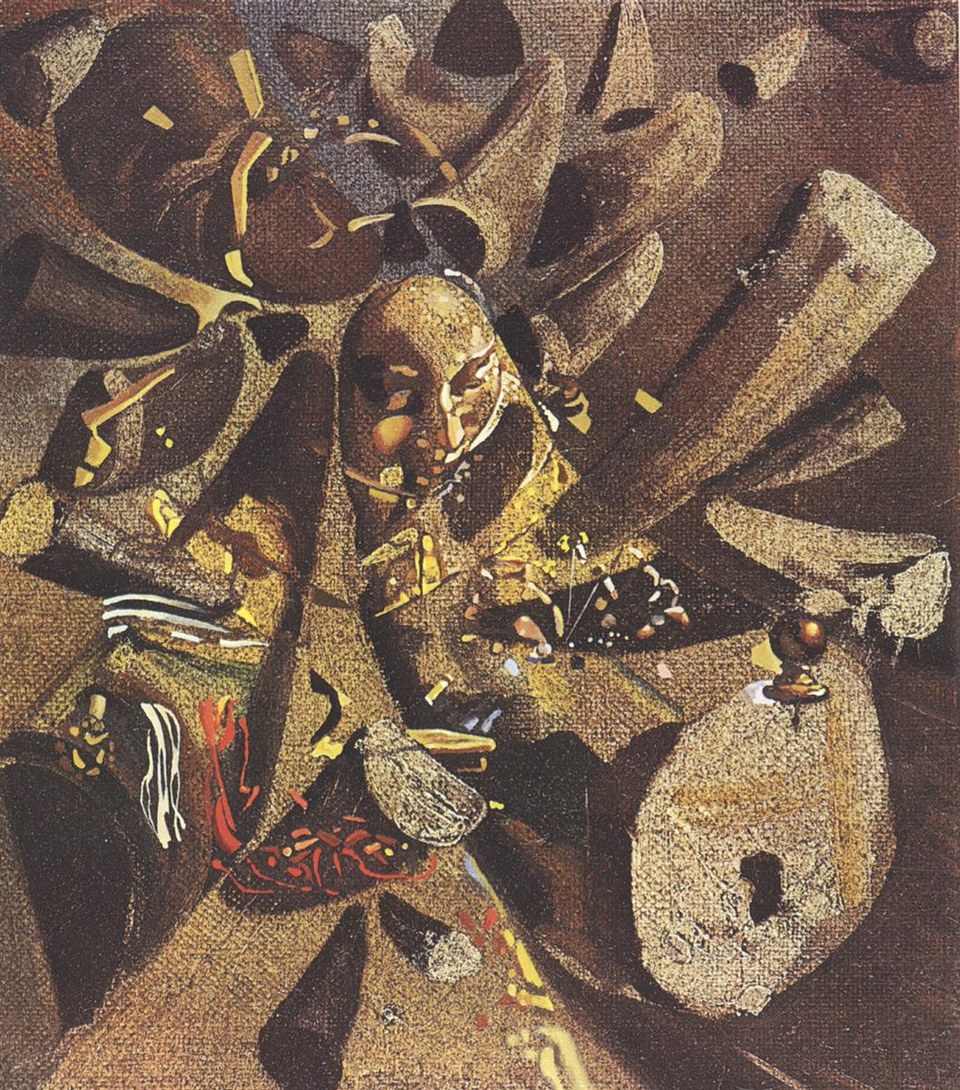 Параноидально-критическое исследование кружевницы Вермеера, 1954 - 1955