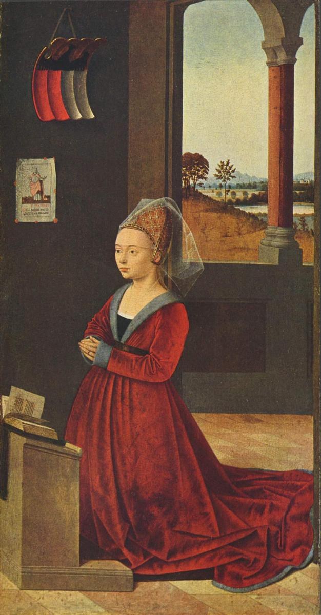 Коленопреклоненная женщина-донор, c.1455