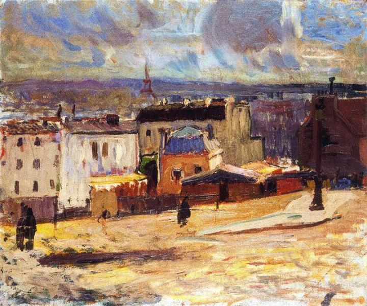 Вид на Париж с Монмартра, 1902