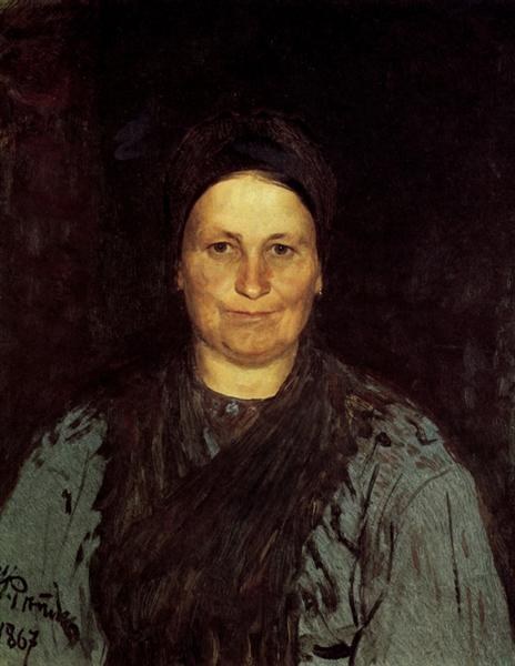 Татьяна Репина, мать художника, 1867 - Илья Репин