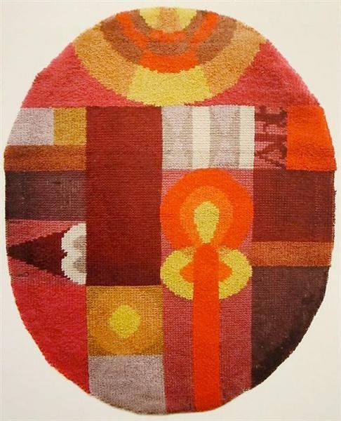 Овальная композиция с абстрактными мотивами, 1922