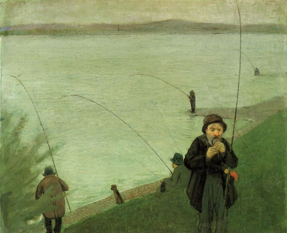Рыболовы на Рейне, 1907 - Август Макке