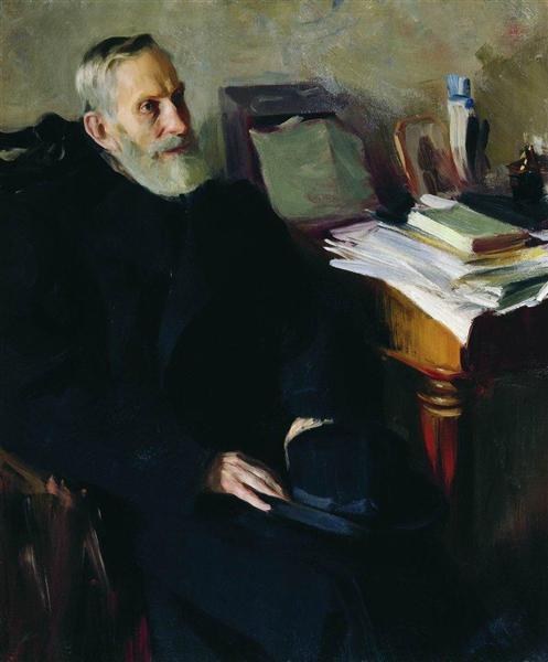 Портрет Степана Никольского, дяди художника, 1901 - Борис Кустодиев