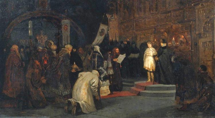 Призвание Михаила на царство, 1885 - Михаил Нестеров