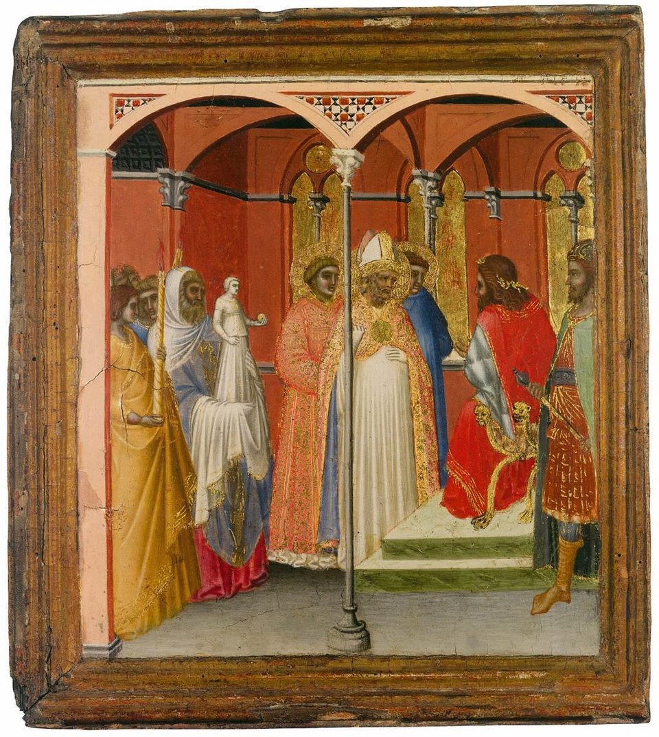 Святой Сабин перед римским губернатором Тосканы, 1342