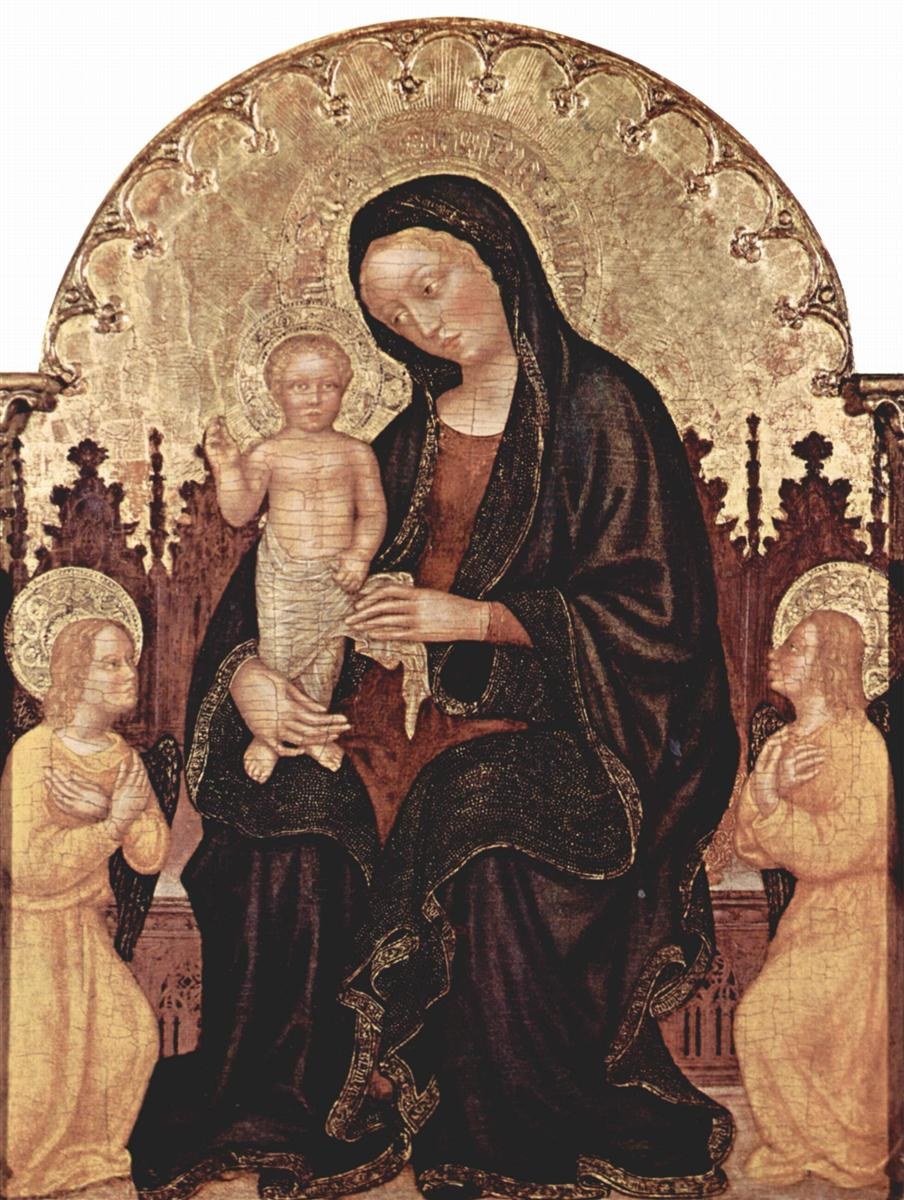 Мадонна с двумя ангелами, 1408 - 1410
